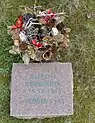 Plaque tombale en granit