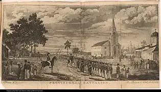Bataillon colonial provisoire à Georgetown.