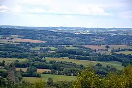 Plateau de la Souterraine, au nord.