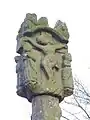 La face occidentale : Christ en croix.