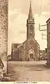 L'église paroissiale Saint-Pierre au début du XXe&nbsp;siècle (carte postale).