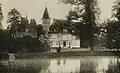 Château et étang de Villeneuve au début du XXe&nbsp;siècle (carte postale).