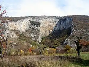 Paysage karstique près d'Osp (en)