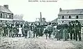 Plougonver ː la foire à Croix-Kermin (Croix-Kermen) au début du XXe siècle (carte postale).