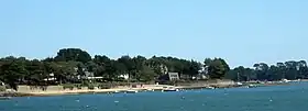La pointe du Berchis, vue depuis la pointe de Locmiquel