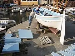 Pointu « Marseille » sur cale du vallon des Auffes de Marseille