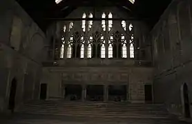 Salle de la belle cheminée, Palais comtal de Poitiers (1388-1416).