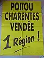 Affiche politique du début des années 1990.