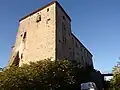 Vue du bas du donjon