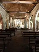 Vue d'ensemble de l'intérieur de la chapelle