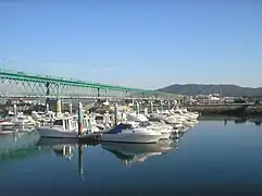 Pont Eiffel et rivage de Viana do Castelo.