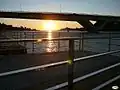 Le pont depuis le belvédère du front de mer de Pontevedra
