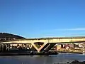Vue du pont sur la ria de Pontevedra