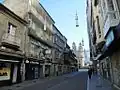 Tramo da rúa preto da praza da Peregrina