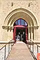 Façade ouest avec son portail. Entrée du musée du jazz
