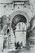 L'arc existant jusqu'au XVIIIe&nbsp;siècle.