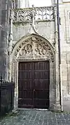 La porte donnant sur le cloitre,