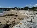 La plage de Portez.
