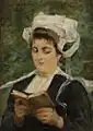Portrait de bretonne en coiffe