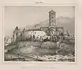 Dessin de 1835 dans Voyage pittoresque en Bourgogne ou description historique et vues des monuments antiques, modernes et du Moyen Âge.