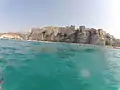 le site vu de la mer