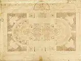 Projet pour un établissement d'eaux thermales (plan).