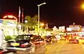 Une rue Protaras la nuit