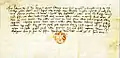 Première bulle de 1369 de Louis Ier de Hongrie.