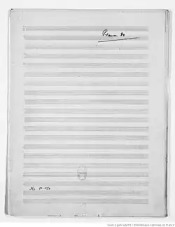 page de manuscrit