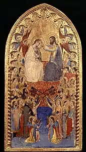 Le couronnement de la Vierge, Puccio di Simone