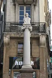 Étienne Dantoine, Monument à Pierre Puget, Marseille, maison de Puget.