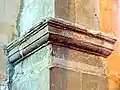 Tailloir au droit du mur occidental.