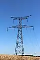 Pylône de type Beaubourg F44 400 kV 2 ternes.
