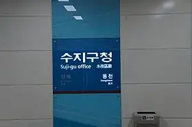 Panneau de quai, en 2016.