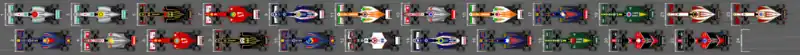 Schéma de la grille de qualification du Grand Prix de Monaco 2012