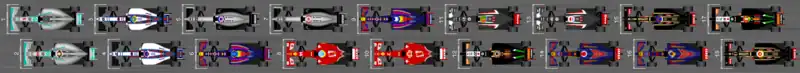 Schéma de la grille de qualification du Grand Prix automobile du Brésil 2014
