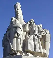 Statue du cheval Bayard.
