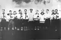 L'équipe qui remporte le premier titre du club en 1912.
