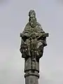 Quimper (Kerfeunteun) : le calvaire du placître de l'église de la Trinité, partie sommitale