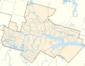 Voir sur la carte administrative de la région métropolitaine de Saguenay