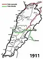 Le réseau en 1911
