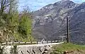 Entrée Sud de Sazos.