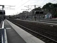 Vestige de la gare de 1910(au centre).