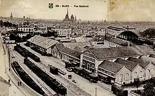 Les installations ferroviaires au début du XXe&nbsp;siècle.