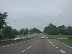 À la sortie de Limoges vers Angoulême.