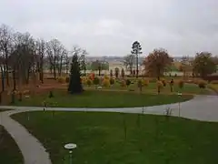 Le parc du manoir.