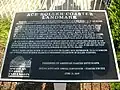 Plaque d'honneur offerte par les American Coaster Enthusiasts.