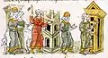 L'assassinat d'Igor II, dans la Chronique des Radziwiłł.