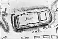 Plan, tracé au XVIIIe&nbsp;siècle