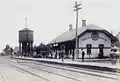 Station de chemin de fer en 1915